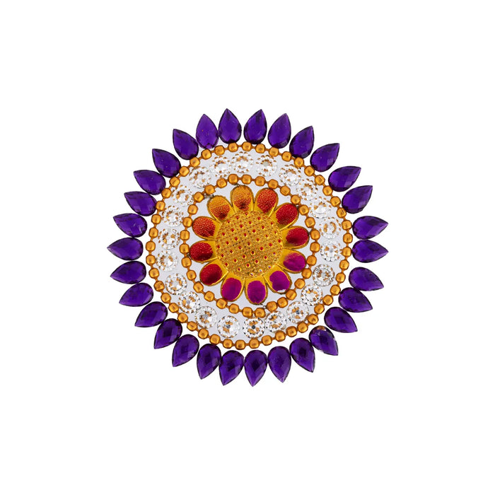 Acrylic Rangoli Design | Kalash Design Muggulu Rangoli Kolam/ Kundan Stone Kolam Design for Home Decor