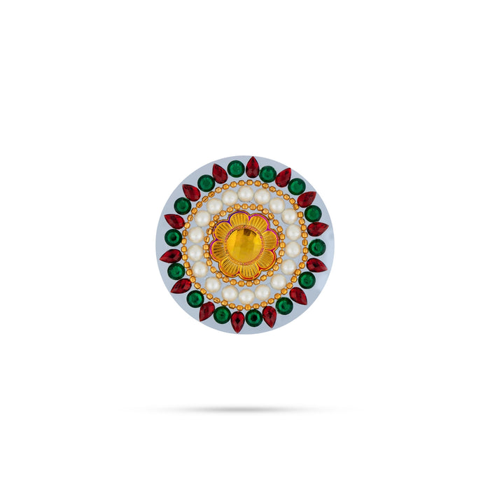 Acrylic Rangoli Design | Peacock Design Muggulu Rangoli Kolam/ Kundan Stone Kolam Design for Home Decor - Kolam & Rangoli