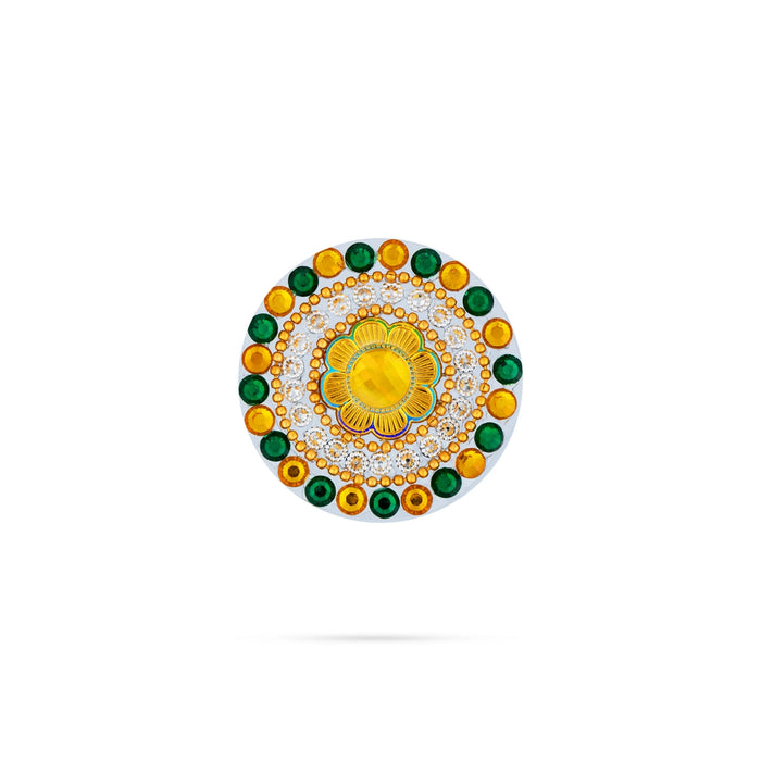 Acrylic Rangoli | Deep Design Kundan Stone Rangoli Design/ Muggulu Rangoli for Home Decor - Kolam & Rangoli