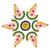Acrylic Rangoli | Deep Design Kundan Stone Rangoli Design/ Muggulu Rangoli for Home Decor - Kolam & Rangoli