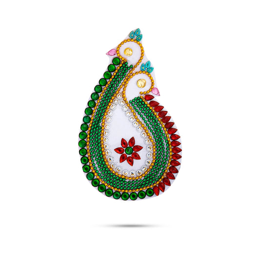 Acrylic Rangoli | Decorative Kundan Rangoli/ Muggulu Rangoli for Home Decor - Kolam & Rangoli