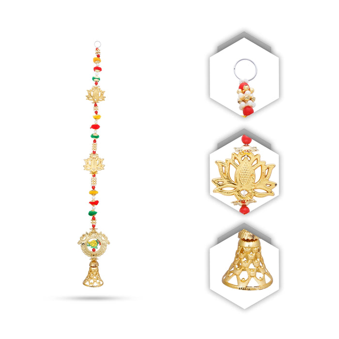 Side Toran Pair - 25 Inches | 2 Pcs/ Bandanwar/ Fancy Thoran for Door Decor/ 120 Gms Approx - Toran