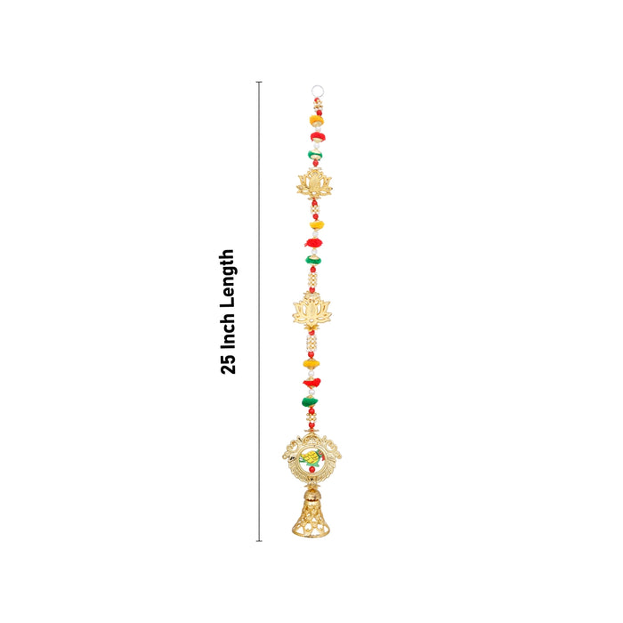 Side Toran Pair - 25 Inches | 2 Pcs/ Bandanwar/ Fancy Thoran for Door Decor/ 120 Gms Approx - Toran