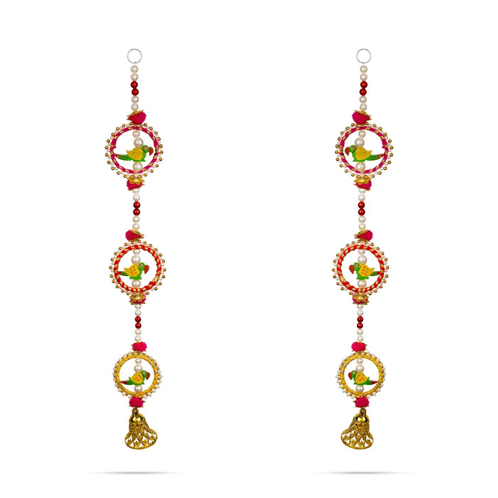 Parrot Design Wall Hanging Pair - 24 Inches | Decorative Hanging / Wall Decor For Living Room