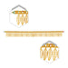 Fancy Toran - 37 Inches | Gold Beads Leaf Bandanwar/ Thoran for Door Decor/ 120 Gms Approx - Toran