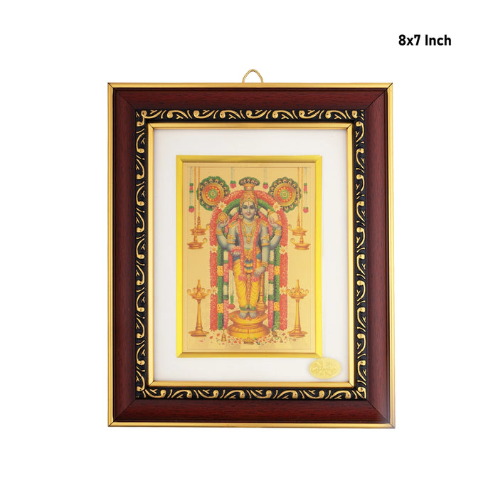 Lord Guruvayurappan Picture Frame - 8 x 7 Inches | Krishna Photo Frame for Home & Spiritual Decor