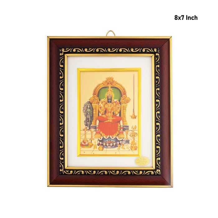 Kamakshi Photo Frame - 8 x 7 Inches | Goddess Kamatchi Amman Wall Frame for Living Room