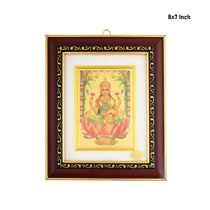 Lakshmi Photo Frame - 8 x 7 Inches | Divine Goddess Lakshmi Picture Frame for Home & Pooja Room