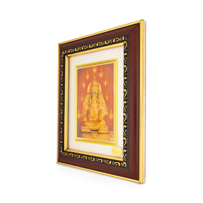Pillaiyar Patti Ganesha Photo Frame - 8 x 7 Inches | Lord Vinayagar Wall Frame for Pooja Room