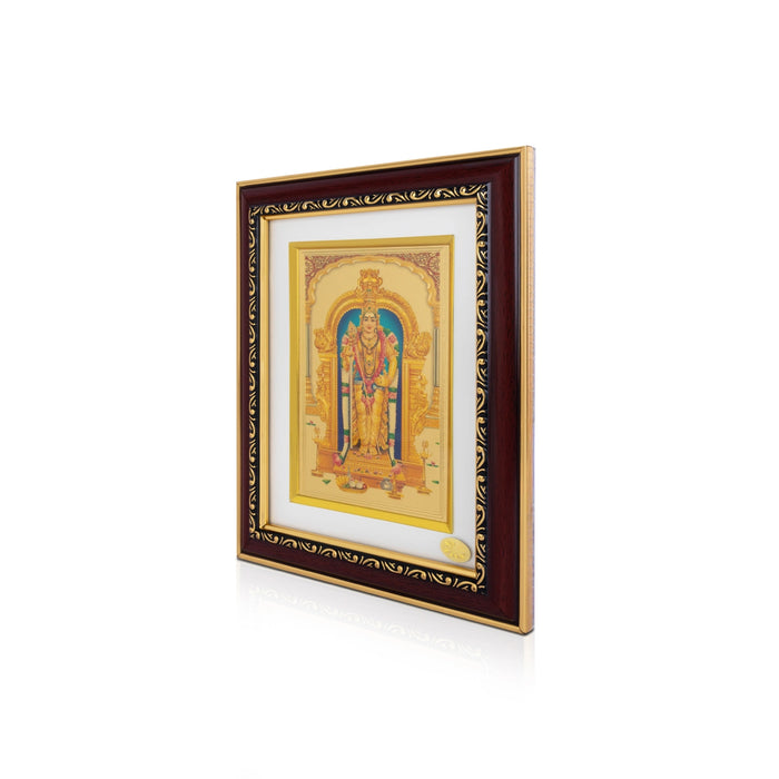 Tiruchendur Murugar Photo Frame - 8 x 7 Inches | Lord Dhandayuthapani Swamy Picture Frame for Home & Pooja Room