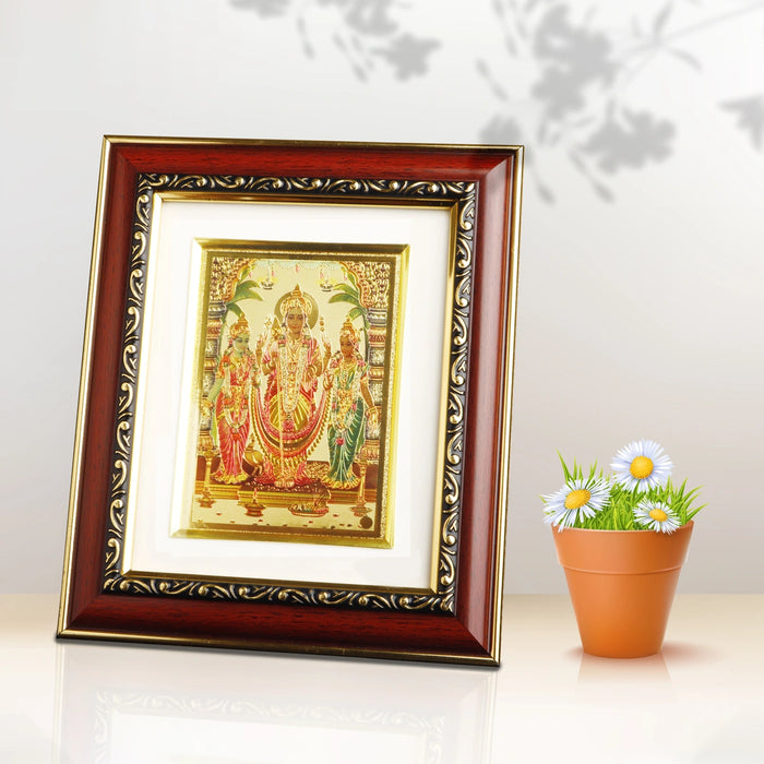 Synthetic Photo Frame - 7 x 8 Inches | Photo Frame/ Rosewood Picture Frame for Home Decor/ Assorted Design - Hindu God Photos & Frames