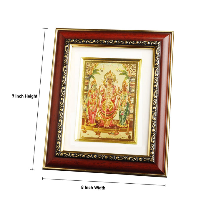 Synthetic Photo Frame - 7 x 8 Inches | Photo Frame/ Rosewood Picture Frame for Home Decor/ Assorted Design - Hindu God Photos & Frames