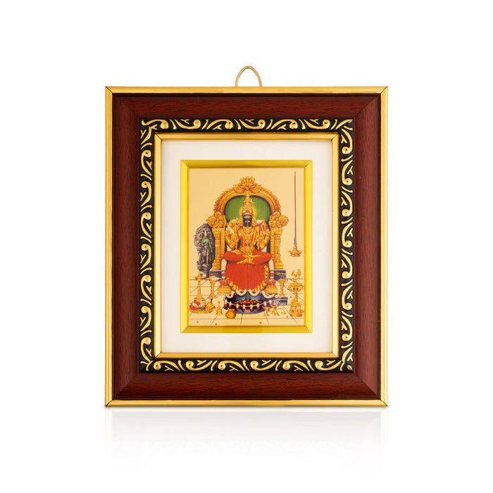 Kamakshi Amman Photo Frame - 7 x 6 Inches | Goddess Wall Frame/ Picture Frame for Pooja Space