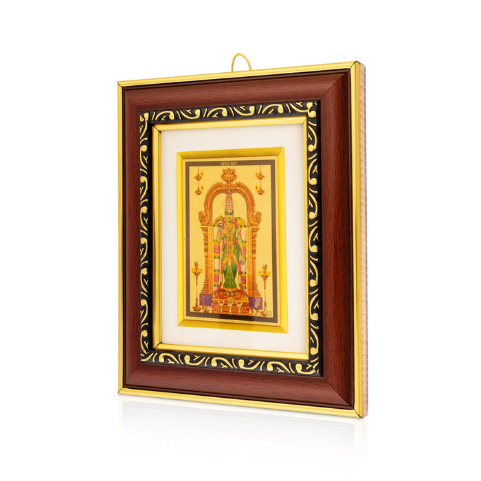 Goddess Meenakshi Amman Picture Frame - 7 x 6 Inches | Divine Madurai Meenakshi Standing Photo Frame for Living Room