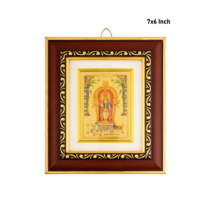 Raja Alankara Murugan Photo Frame - 7 x 6 Inches| Picture Frame/ Wall Frame for Home Decor