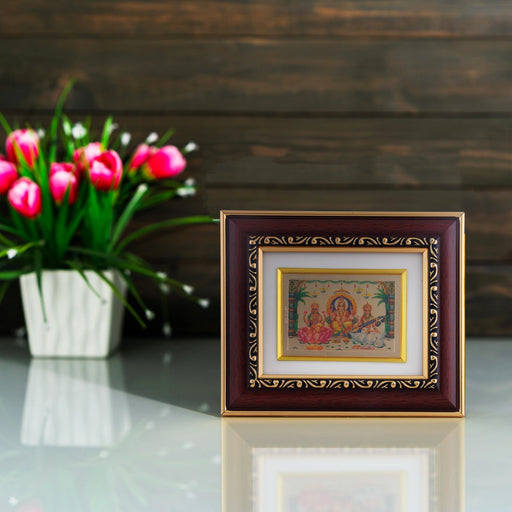 Synthetic Photo Frame - 7 x 6 Inches | Photo Frame/ Rosewood Picture Frame for Home Decor/ Assorted Design - Hindu God Photos & Frames