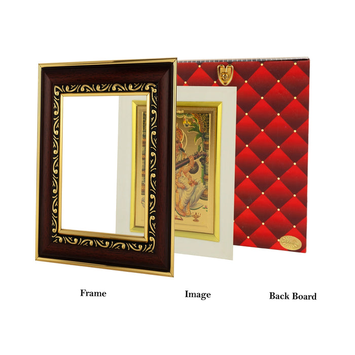 Photo Frame - 7 x 6 Inches | Picture Frame/ Wall Picture Frame For Wall Decor/ Assorted Design - Hindu God Photos & Frames