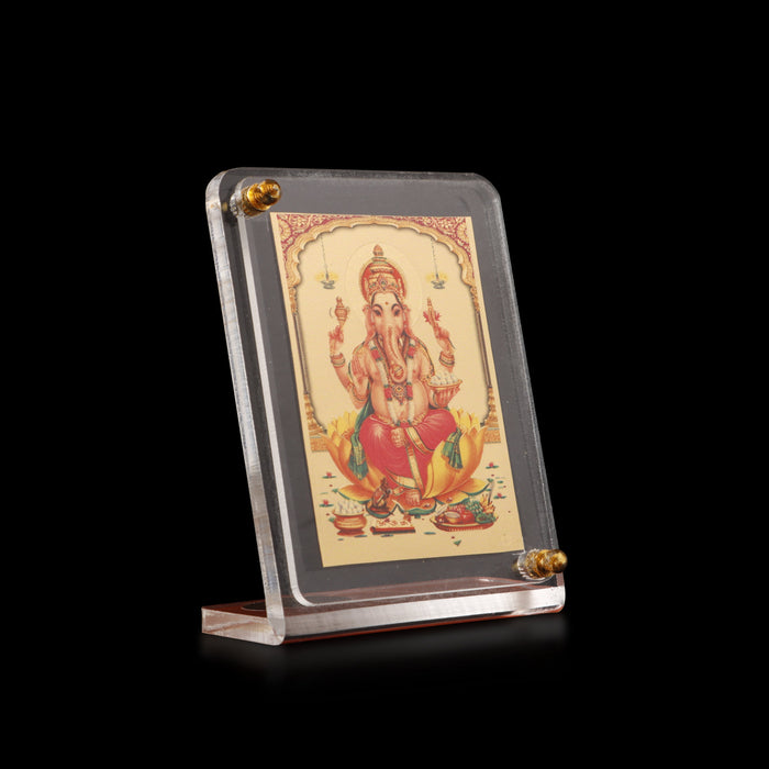 Acrylic Car Stand - 1.5 x 2.5 Inches | Car Photo Stand/ Photo Stand for Car Dashboard/ Assorted Design - Car Stand & Car Accessories