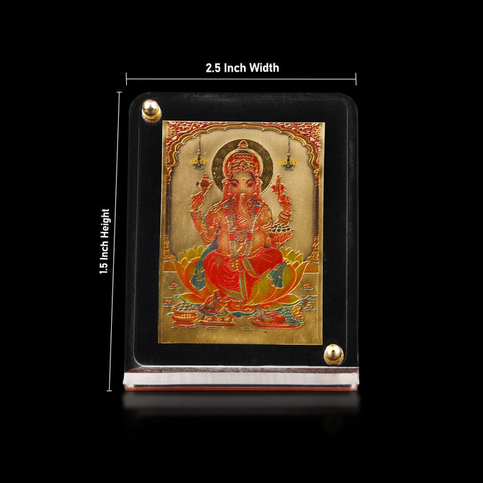 Acrylic Car Stand - 1.5 x 2.5 Inches | Car Photo Stand/ Photo Stand for Car Dashboard/ Assorted Design - Car Stand & Car Accessories