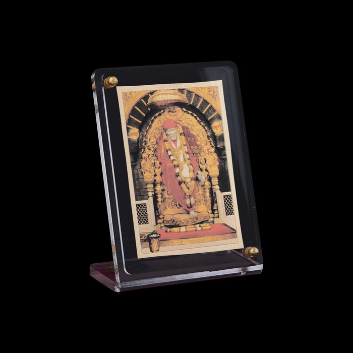 Acrylic Photo Stand - 3 x 4 Inches | Acrylic Car Dashboard Photo Stand/ Acrylic Picture Frame Stand For Car - Car Stand & Car Accessories