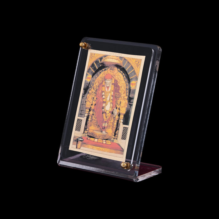 Acrylic Photo Stand - 3 x 4 Inches | Acrylic Car Dashboard Photo Stand/ Acrylic Picture Frame Stand For Car - Car Stand & Car Accessories