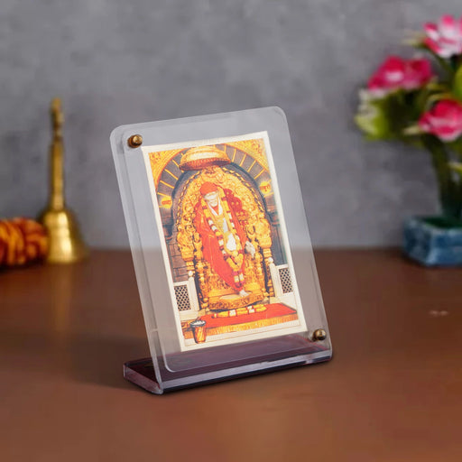 Acrylic Photo Stand - 3 x 4 Inches | Acrylic Car Dashboard Photo Stand/ Acrylic Picture Frame Stand For Car - Car Stand & Car Accessories