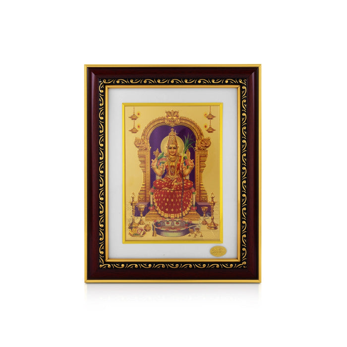 Kamakshi Picture Frame - 10 x 8 Inches | Goddess Picture Frame/ Wooden Wall Frame for Home Decor
