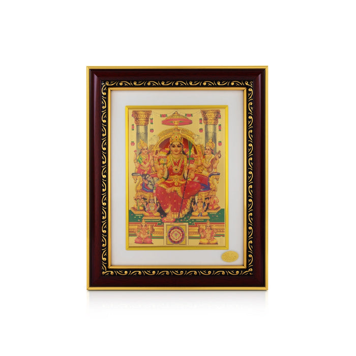 Lalithambikai Murti Photo Frame - 10 x 8 Inches | Wall Picture Frame/ Spiritual Decor For Pooja Room