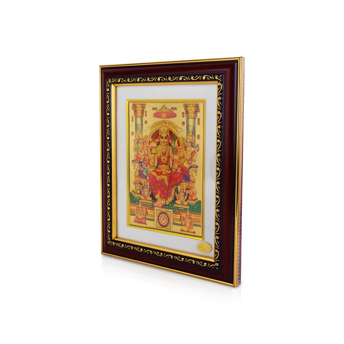 Lalithambikai Murti Photo Frame - 10 x 8 Inches | Wall Picture Frame/ Spiritual Decor For Pooja Room