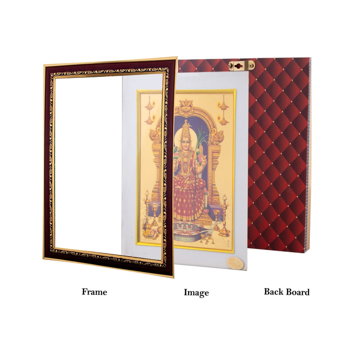 Synthetic Photo Frame - 8 x 10 Inches | Photo Frame/ Rosewood Picture Frame for Home Decor/ Assorted Design - Hindu God Photos & Frames