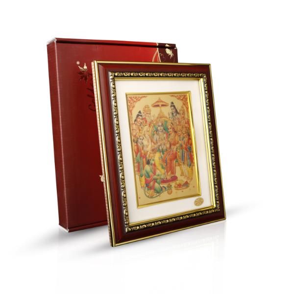 Synthetic Photo Frame - 8 x 10 Inches | Photo Frame/ Rosewood Picture Frame for Home Decor/ Assorted Design - Hindu God Photos & Frames