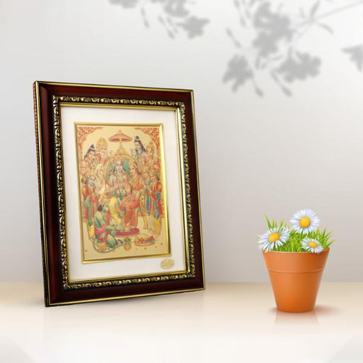 Synthetic Photo Frame - 8 x 10 Inches | Photo Frame/ Rosewood Picture Frame for Home Decor/ Assorted Design - Hindu God Photos & Frames
