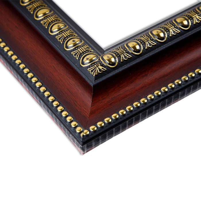 Photo Frame - 32 x 12 Inches | 5 In 1 Picture Frame/ Rosewood Synthetic Frame for Wall - Hindu God Photos & Frames