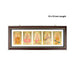 Photo Frame - 32 x 12 Inches | 5 In 1 Picture Frame/ Rosewood Synthetic Frame for Wall - Hindu God Photos & Frames