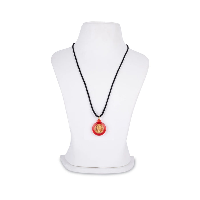Ayyappa Design Dollar - 1 x 1 Inch | Ayyappa Locket/ Ayyappa Pendant for Men & Women - Mala & Pendant