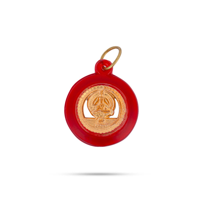 Ayyappa Design Dollar - 1 x 1 Inch | Ayyappa Locket/ Ayyappa Pendant for Men & Women - Mala & Pendant