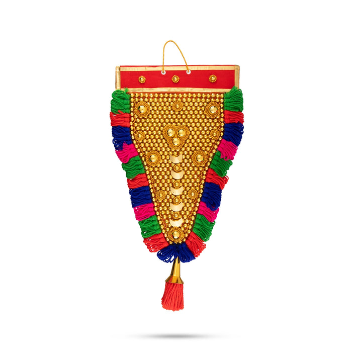 Nettipattam Wall Hanging - 18 x 9 Inches | Hand Decorative Hanging/ Wall Hanging Decor/ Wall Decoration for Home - Wall Hanging