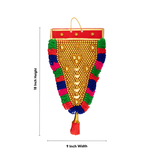 Nettipattam Wall Hanging - 18 x 9 Inches | Hand Decorative Hanging/ Wall Hanging Decor/ Wall Decoration for Home - Wall Hanging