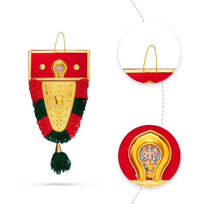 Nettipattam Wall Hanging - 15 x 7.5 Inches | Hand Decorative Hanging/Wall Hanging Decor/Wall Decoration for Home - Wall Hanging