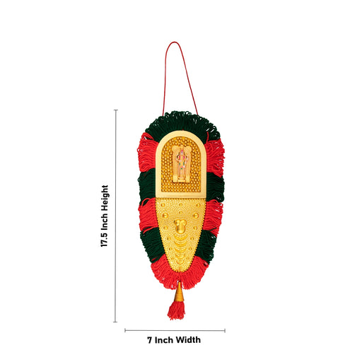 Nettipattam Wall Hanging - 17.5 x 7 Inches | Hand Decorative Hanging/Wall Hanging Decor/Wall Decoration for Home - Wall Hanging