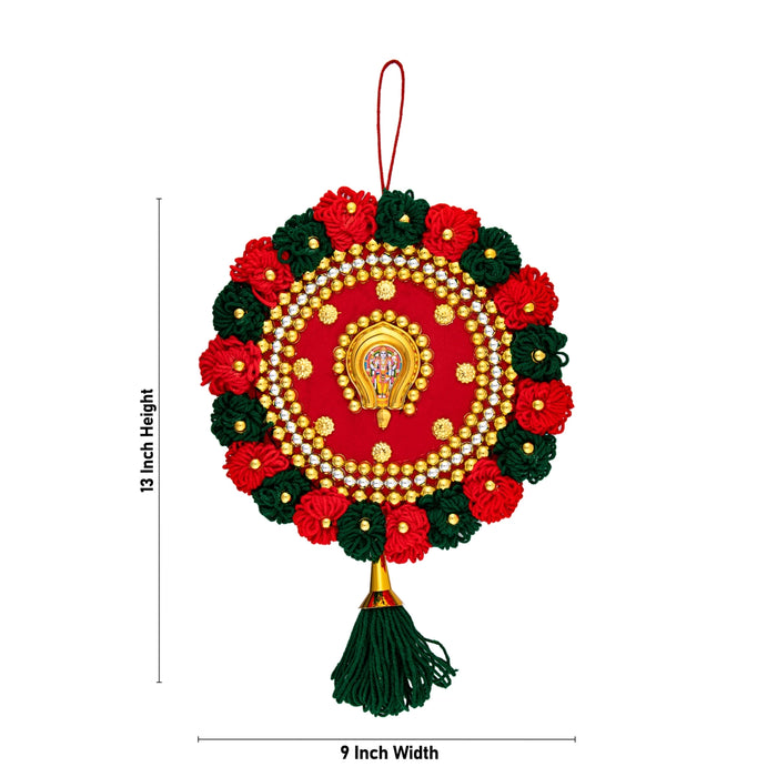 Nettipattam Wall Hanging - 13 x 9 Inches | Hand Decorative Hanging/Wall Hanging Decor/Wall Decoration for Home - Wall Hanging