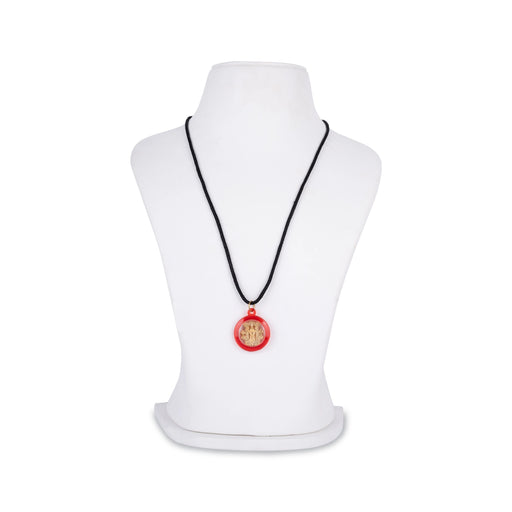 Ayyappa Dollar - 1 x 1 Inch | Ayyappa Locket/ Ayyappa Pendant for Men And Women - Mala & Pendant