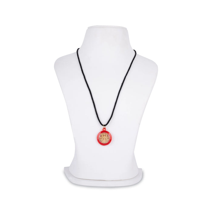 Ayyappa Dollar - 1 x 1 Inch | Ayyappa Locket/ Ayyappa Pendant for Men And Women - Mala & Pendant