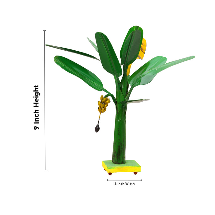 Banana Tree - 9 x 3 Inches | Artificial Tree/ Artificial Banana Tree for Home Decor