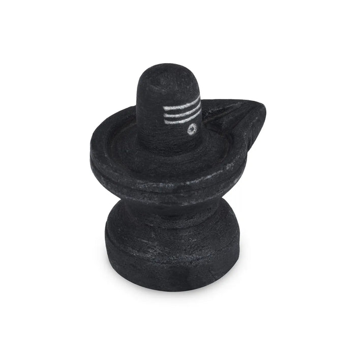 Shiv Ling Murti - 3 x 2.5 Inches | Soft Stone Shiva Lingam Statue/ Shivling Statue for Pooja