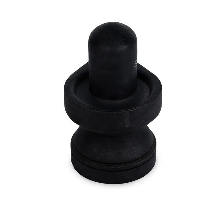 Shiv Ling Murti - 3.5 X 3 Inches | Soft Stone Shiva Lingam/ Shivling Idol For Daily Pooja & Worship