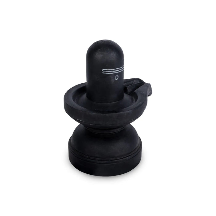 Shivling - 5 X 4 Inches | Soft Stone Shivaling Idol/ Shiva Lingam Statue For Home Temple