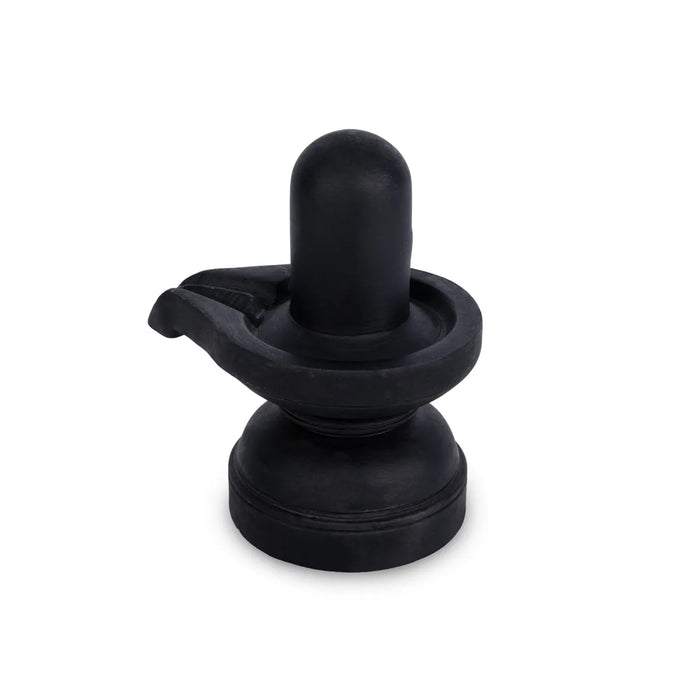 Shivling - 5 X 4 Inches | Soft Stone Shivaling Idol/ Shiva Lingam Statue For Home Temple