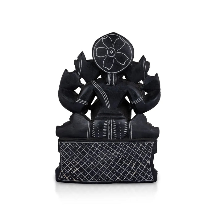 Ganesh Murti - 12 X 8 Inches | Soft Stone Ganesha Idol/ Sitting Vinayaka Murti For Home Pooja