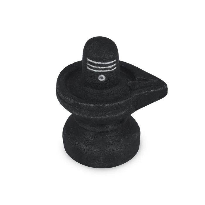 KLEO Piedra de mármol Shiva Lingam Shiv Ling Idol Murti Estatua - 3.5 Pulgadas - Gris/Negro KLEO Piedra de mármol Shiva Lingam Shiv Ling Idol Murti Estatua - 3.5 Pulgadas - Gris/Negro